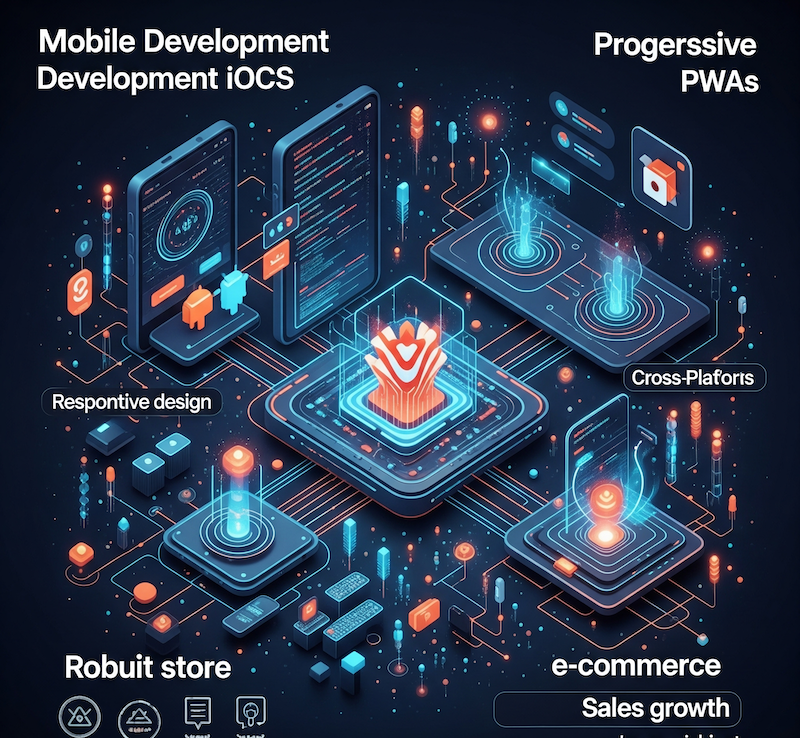 Mobile App Development Illustration