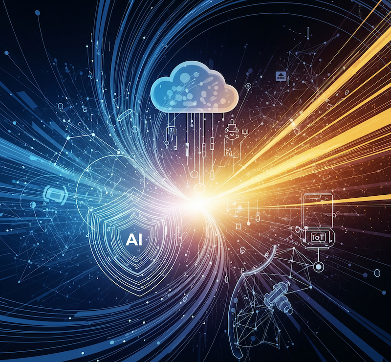 Cloud Security IoT Illustration